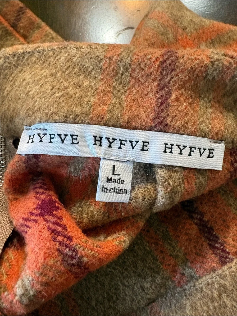 HYFVE Plaid skirt preppy size L  NWT